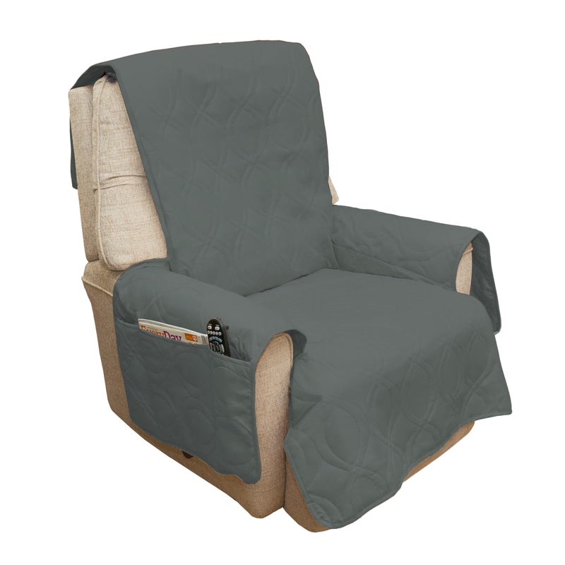 PETMAKER Furniture Cover- 100% Waterproof Protector Cover for Chair with Non-Slip Straps, Stain Resistant Material for Dogs, Pets, Kids by PETMAKER- Gray - Image 1